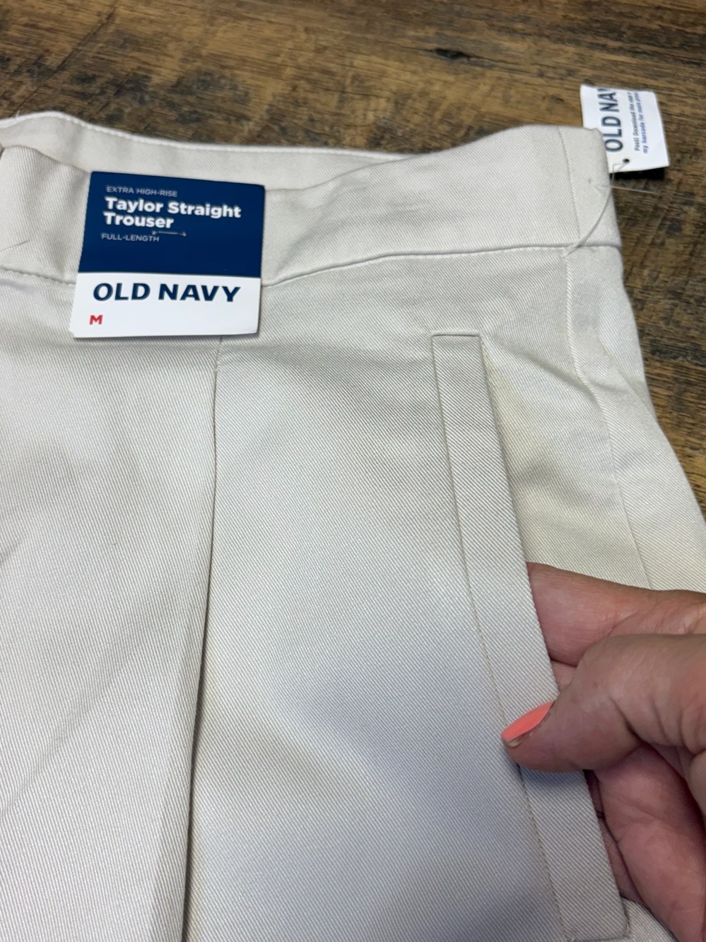NEW Old Navy Extra High-Rise Taylor Straight Trouser Cargo Pants Womens Medium - Picture 5 of 15